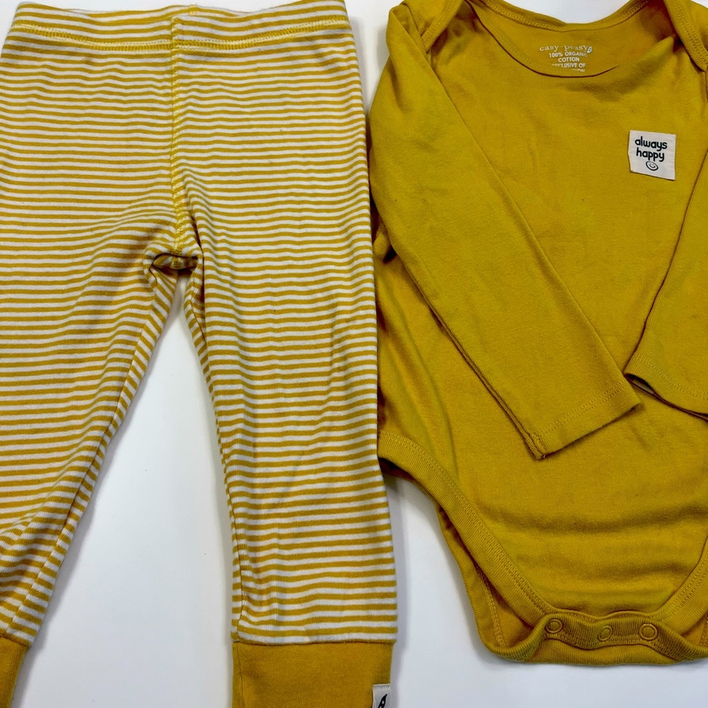 SOLD/24 Months/ 100% Organic Cotton/EUC/Mustard Yellow/Onesie